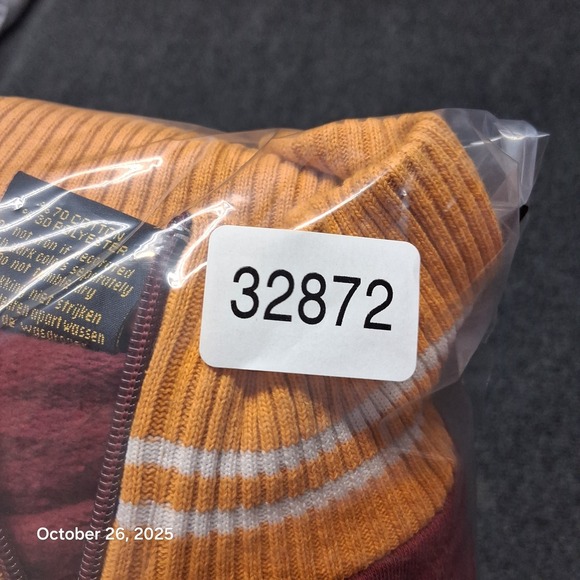 Fox Amsterdam Full Zip Sweatshirt Womens Size Large Red and Yellow - Picture 9 of 9